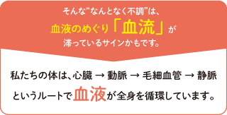 そんな“なんとなく不調”は、血液のめぐり「血流」が滞っているサインかもです。